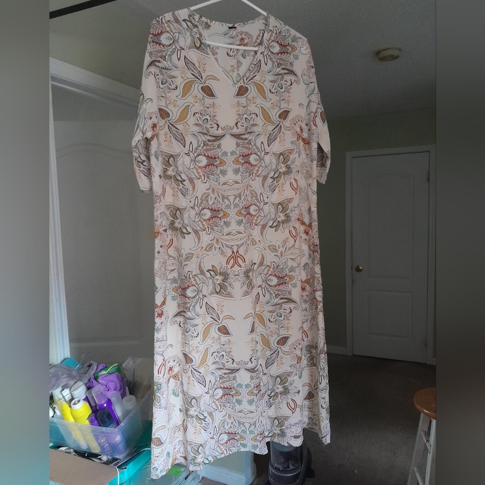 Floral Print Maxi Dress